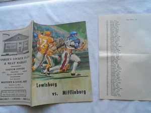 LEWISBURG HS GREEN DRAGONS Vs. MIFFLINBURG FOOTBALL PROGRAM SEPTEMBER 11, 1976 - Picture 1 of 3