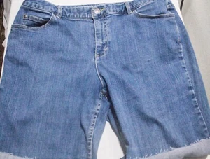 Liz Claiborne Cutoff Fit Stretch Jeans Damen 16R blau 5-Pocket Baumwollmischung - Bild 1 von 4