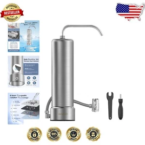 Elegant Countertop Water Filtration System - Reduces 99.99% Chlorine & Lead - Picture 1 of 9