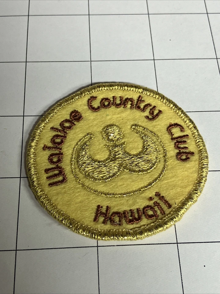 Parche vintage del club de golf Waialaecountry Club Hawai # 66 Foto 1 de 1