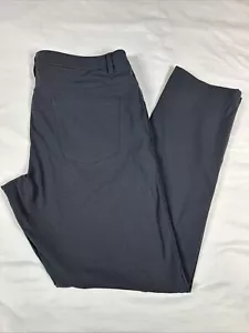 Lululemon Pants Men 36 Black Chino ABC 5 Pocket Polyester Blend - Foto 1 di 17