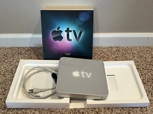 Apple TV 1st Generation 160GB Model A1218 w/ remote, pwr cord & USB Patchstick - Picture 1 of 10