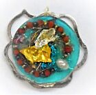 Orgonite Pendant Protection & Healing Orgone Hematite, Pearl, Coral, Gold,Silver