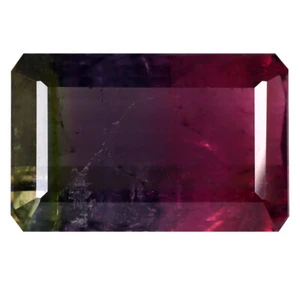 5.66 ct Octagon (14 x 9 mm) Unheated / Untreated Watermelon Tourmaline - Picture 1 of 2