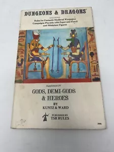Dungeons & Dragons Supplemento IV Dei, Demi-Dei ed Eroi 7a stampa - Foto 1 di 3