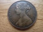 1862 Victoria Bun Head Penny (ref39a)
