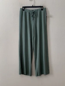 NWT! State of Day Women's Sz S Fluid-Knit Modal Pajama Pants w/ Pockets Green - Picture 1 of 4