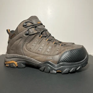Mens SKECHERS Work Delleker Lakehead Waterproof Steel Toe Boots / Size 10 - Picture 1 of 8