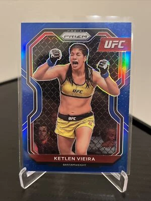 2021 Prizm UFC #85 KETLEN VIEIRA 1st Edition BLUE PRIZM /199! MINT! - Image 1 of 2