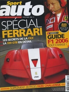 SPORT AUTO n°530 03/2006 FERRARI 599 GTB FERRARI FXX AUDI RS4 CORVETTE Z06 - Imagen 1 de 1