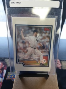 2004 Topps MIKE MUSSINA Error Print Card - Blank Front Super Rare! #221