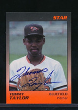 1989 Star Bluefield Orioles Tommy Taylor #24 signed auto autograph swsw6