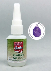 Colle Plastique Gel, plastic Cement, Prince August, Pinceau, modelisme, maquette - Imagen 1 de 2