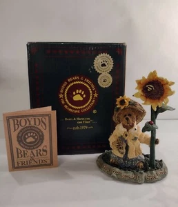 Boyds Bear Bearstone Collection Blossum B Berriweather... Bloom With Joy! - Picture 1 of 3
