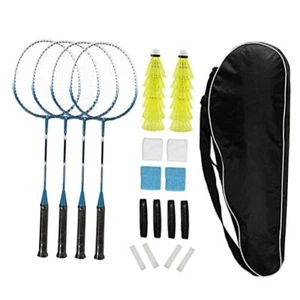 Badminton Rackets Set of 4 for Backyard Sports Adults Kids Family Racquets - Picture 1 of 8