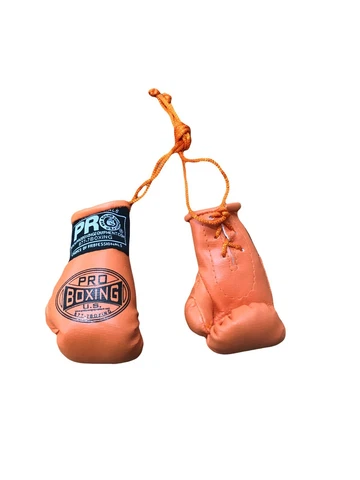💥 Orange Mini Boxing Gloves Hanging🐯 rearview mirror car hanging key chain🐯 Cover