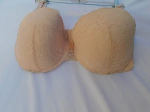 LAURA ASHLEY Damen T-Shirt BH Gr. 38DD zartrosa Spitze Bügel gepolstert NEU - Bild 1 von 6