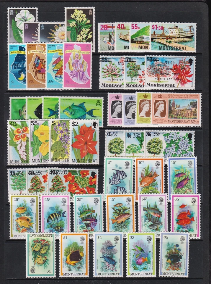 Montserrat - 47 sellos como nuevos, NH Foto 1 de 1