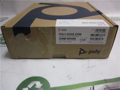 Poly Edge E550 IP Phone 12 Line Keys 5 inch Display PoE New in Box - Image 1 of 4