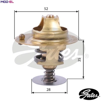THERMOSTAT COOLANT TH14178G1 FOR ROVER 200/Convertible/Hatchback 400/Tourer 2.3L - Image 1 of 4