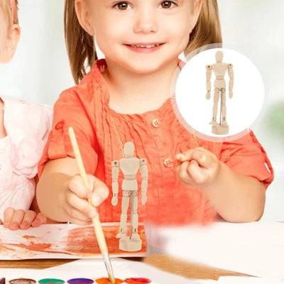  Holzfigur Modell Mensch Kunst Schaufensterpuppen Puppen für Künstler Skizze - Bild 1 von 4