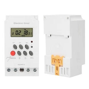 Digital Time Switch LCD Display Micro‑Computer Electron Timer Switch ABS 220 GAW - Picture 1 of 12