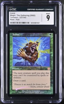 INSIST Torment Foil Rare CGC 9 MTG [Nostalgium] - Image 1 of 2