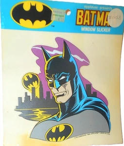 1989 Batman WINDOW SLICKER New & Unused vintage dc universe sticker bruce wayne - Picture 1 of 3