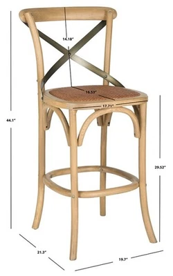 Safavieh ELEANOR BARSTOOL, Reduced Price 2172764251 AMH9503C - Image 1 of 4
