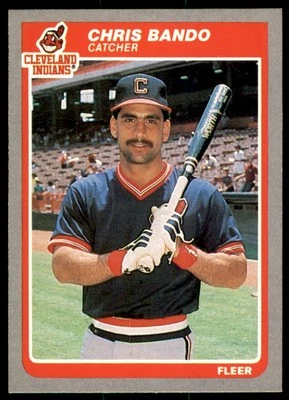 1985 Fleer Chris Bando Cleveland Indians #438 - Image 1 of 2