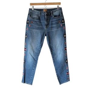 Jeans Driftwood Gizelle denim ricamato taglia 29 Southwestern Vibes boho hippie - Foto 1 di 9