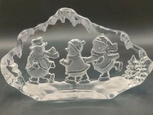 Crystal Clear Collectibles Lead Crystal Christmas Scene Ornament – 20 cm - Picture 1 of 9