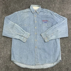 Vintage Ford Dyersburg Jeanshemd Herren M Winning Image by Terry Knopfleiste - Bild 1 von 23