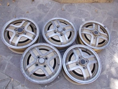 5 cerchi in lega Fiat Ritmo targa Oro - Image 1 of 4