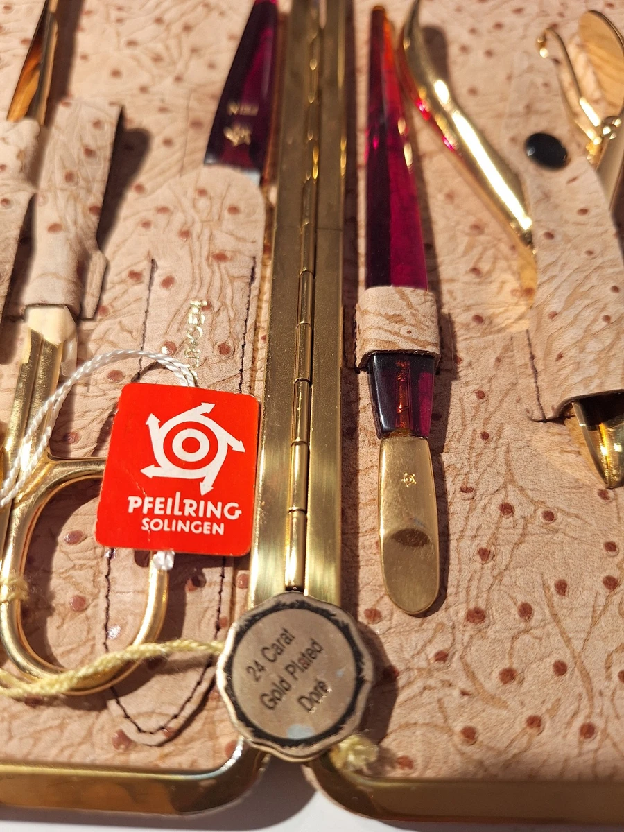 Pfeilring Maniküre-Set Aus Kalbsleder – 6-teilig Für Perfekte Nägel