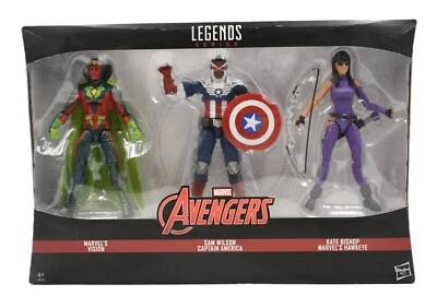 Marvel Legends Vision, Sam Wilson Captain America & Kate Bishop Hawkeye 3-Pack - Image 1 of 4