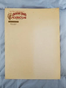 Vintage DOWNIE BRO'S WILD ANIMAL Circus Letterhead Blank Sheet #2 - Picture 1 of 2