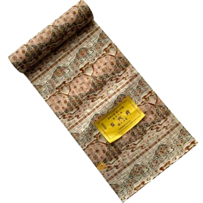 Rollo de tela de seda pura Nishijin Ori 440 cm Kimono Obi material artesanal Japón Foto 1 de 4