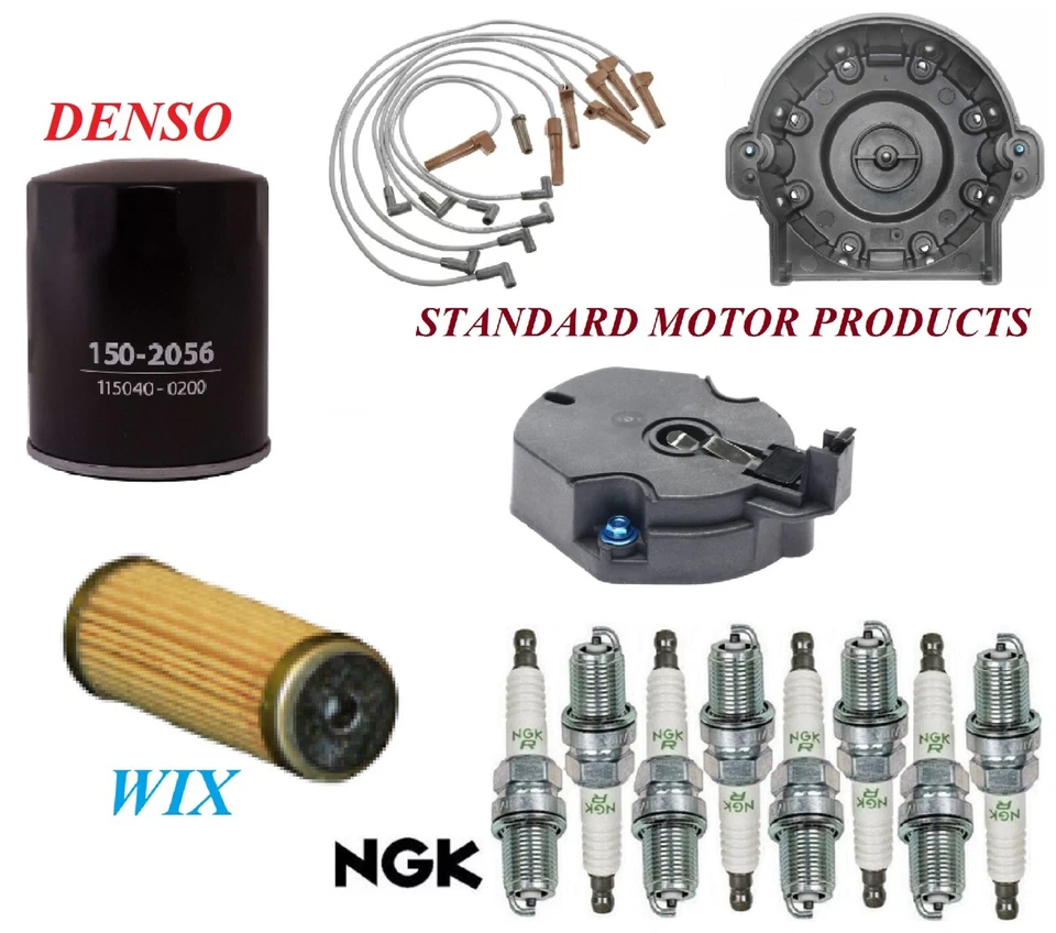 Tune Up Kit Filters Cap Wire Spark Plugs For GMC R3500 V8 7.4L; CARB 1988-1989 - Image 1 of 1