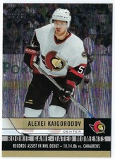 2006-07 Upper Deck Rookie Game-Dated Moment card# RGD18 of Alexei Kaigorodov