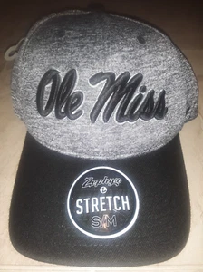 OLE MISS REBELS FITTED HAT ZEPHYR MEN MISSISSIPPI FOOTBALL USA S SM M MED RARE - Picture 1 of 7