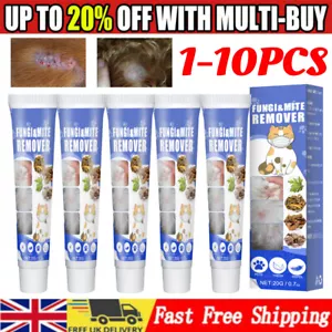 Pet Skin Cream Treatment Ringworm Mites Anti-Itch Treats Infections Pet Care UK - Picture 1 of 10