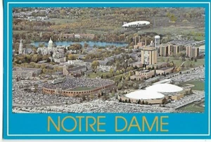 GOODYEAR BLIMP OVER NOTRE DAME UNIVERSITY CAMPUS & STADIUM~SOUTH BEND,IN - Picture 1 of 1