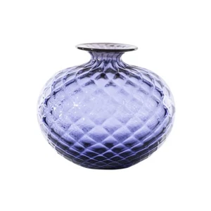 100.36 IN-RV Venini / Monofiore Balloton / Vase / Indigo, Red Thread / Glass ... - Picture 1 of 1