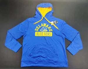 Top of the World Men's Large Delaware Blue Hens Blue/Yellow Hoodie "NEW" - Picture 1 of 9