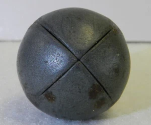 #19176m Large 1 Inch Vintage Hollow Steelie Shooter Marble - Picture 1 of 12