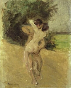 Impresión o lienzo - Escena de amor de Max Liebermann - Imagen 1 de 1