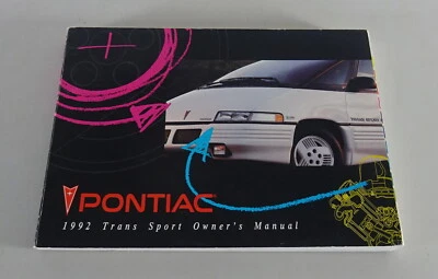 Manuale Del Proprietario / Libretto Pontiac Trans Sport Anno 1992 - Immagine 1 di 2