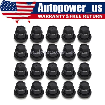 20* Tapa de tuerca negra 15661036 para Chevrolet S10 Blazer GMC Jimmy Sonoma Foto 1 de 4