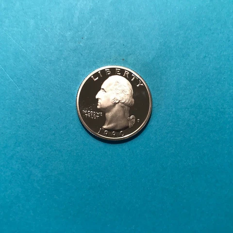 1990 S Washington Proof Quarter  FREE SHIP Cover
